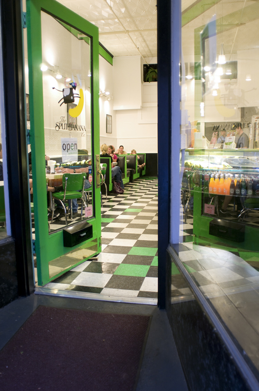 The Split Banana, a gelato store in downtown Staunton, Virginia