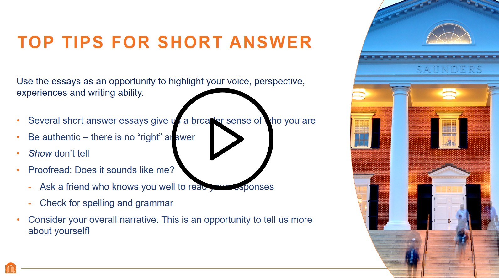 Application Tips for the Full-Time MBA Class of 2023