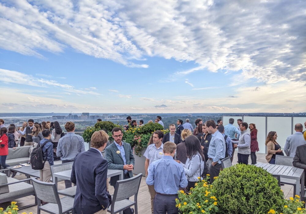 Rooftop event held at Sands Family Grounds in Rosslyn.