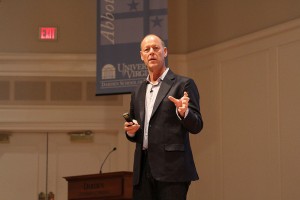Whole Foods Market co-CEO Walter Robb speaks at the Darden School.